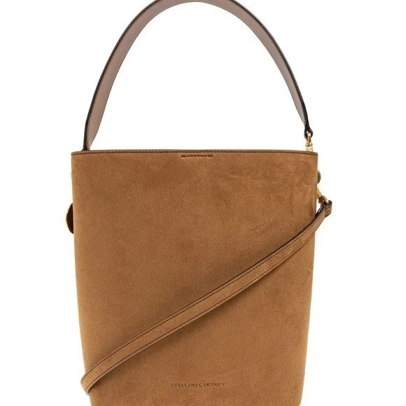Stella McCartney — NEW STELLA MCCARTNEY FRAYME SUEDE WHIPSTITCH CROSSBODY BUCKET TOTE NWT!