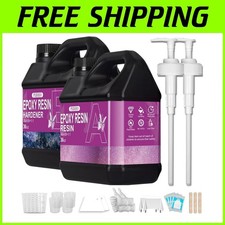 Crystal Clear Epoxy Resin Kit 72oz - Bubble-Free Art Resin