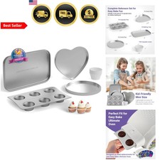 Kids Oven Pan Set Kids Baking Pans Accessories for Easy Bake Oven Bakeware