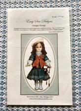 Uncut doll pattern  ANTIQUE DROP WAIST DRESS, 17-18 in, Brown House/Easy Sew