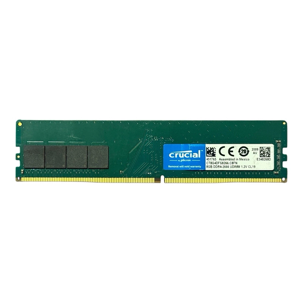 Crucial PC4-21300 (DDR4-2666) Bus Speed Computer RAM 8 GB Capacity