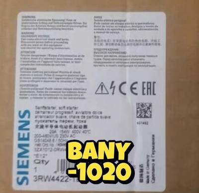   3RW4422-1BC44 Soft Starter New fast Shipping 3RW4 422-1BC44 us free tax *hu