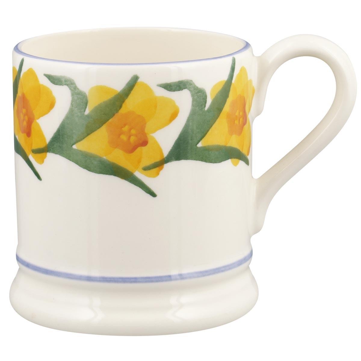 Emma Bridgewater Windblown Daffodils Half Pint English Earthenware Mug