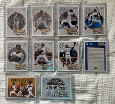 1990 Upper Deck Baseball Heroes Reggie Jackson #1-9 Complete Set of 9 - HOF