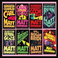 Dungeon Crawler Carl Series Books 1-8 Paperback Set By Matt Dinniman T214