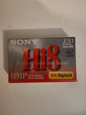 Sony Video Tape Hi8 HMP Metal Particle 120min Digital 8 60min Brand New-Sealed
