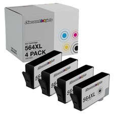 4PK 564XL CN684WN for HP BLACK Inkjet Cartridge PhotoSmart C6388 C309g C510 C310