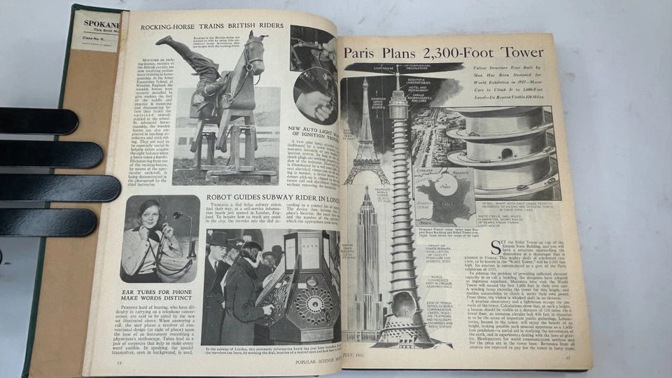Bound Magazine: Popular Science Monthly: July to December 1933 - Image 3 of 4