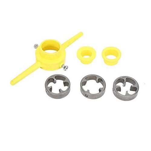 Pipe Threading Tool PVC Thread Maker NPT Round Die Set Pipe Threader Plumbing