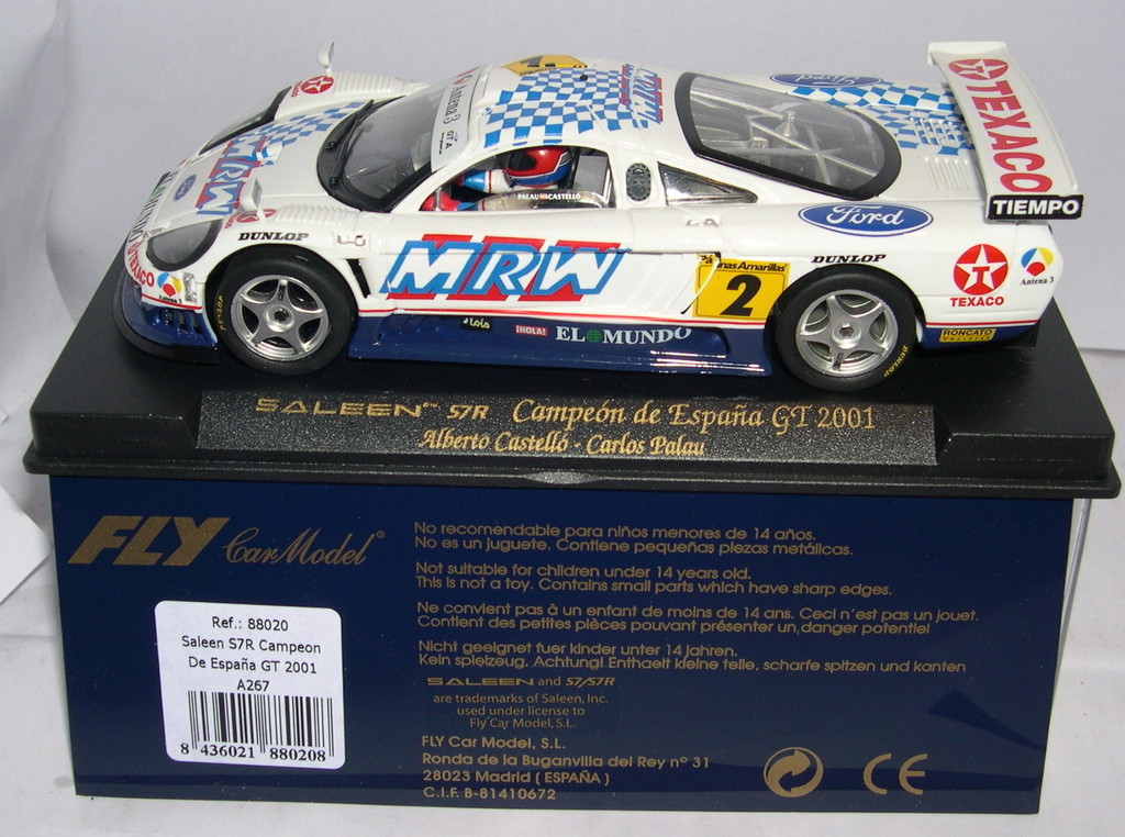 Slot Car fly 88020 A267 Saleen S7R 2 Champion Spain Gt 2001 A