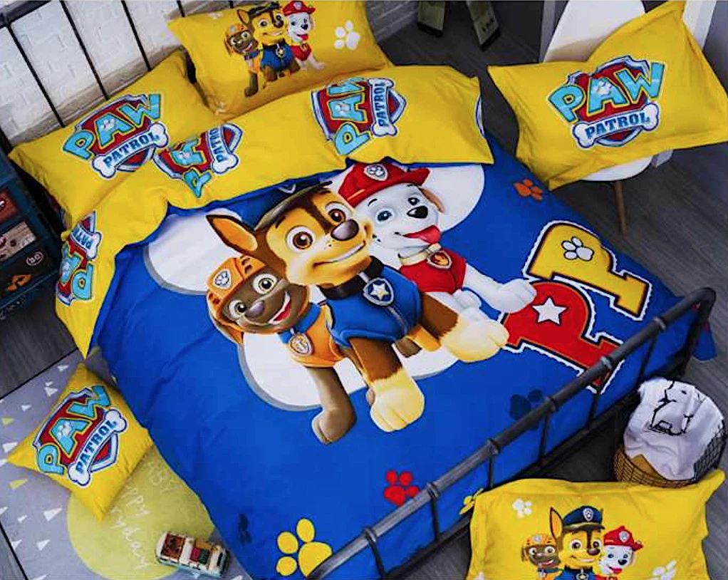 Paw Patrol Copri Piumone Letto Copripiumino Lenzuolo Duvet Cover