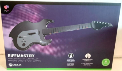 NEW Xbox One X/S Wireless Black RIFFMASTER GUITAR + ROCK BAND 4