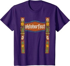 Oktoberfest Lederhosen Costume Cute German Bavarian Youth Unisex T-shirt