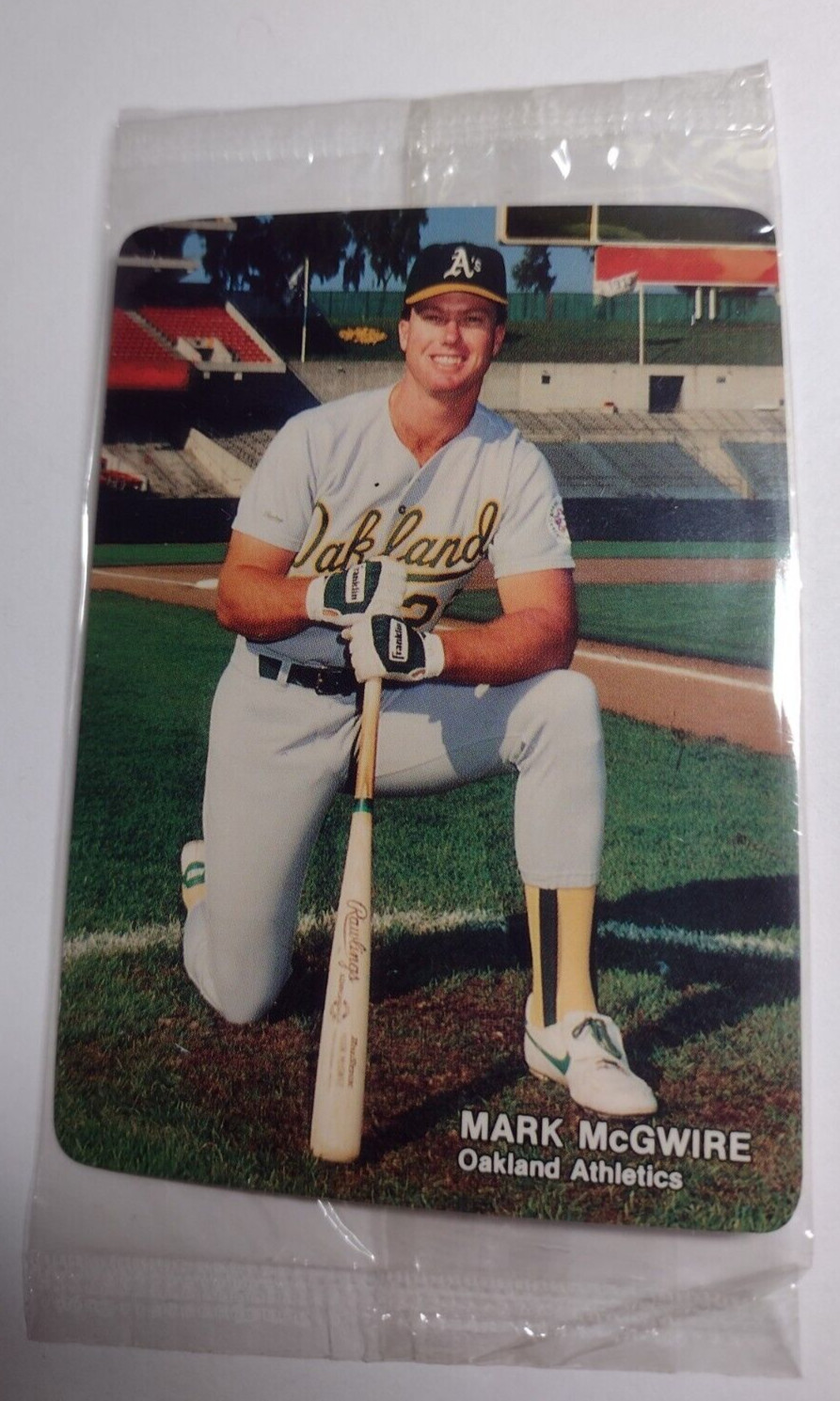 1988 Mothers Cookies OAKLAND ATHLETICS  MARK MCGWIRE #3 of 4 Original Sealed