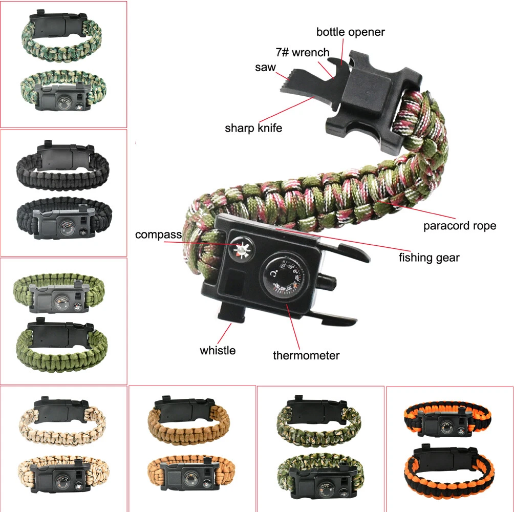 10 in 1 survival on sale kit bracelet