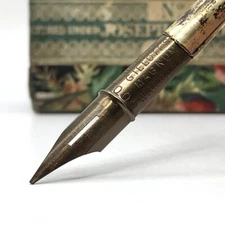 x3 Joseph Gillott’s 7000 MAGNUM Pen Nib M Antique Dip Pen Nib England Large 404