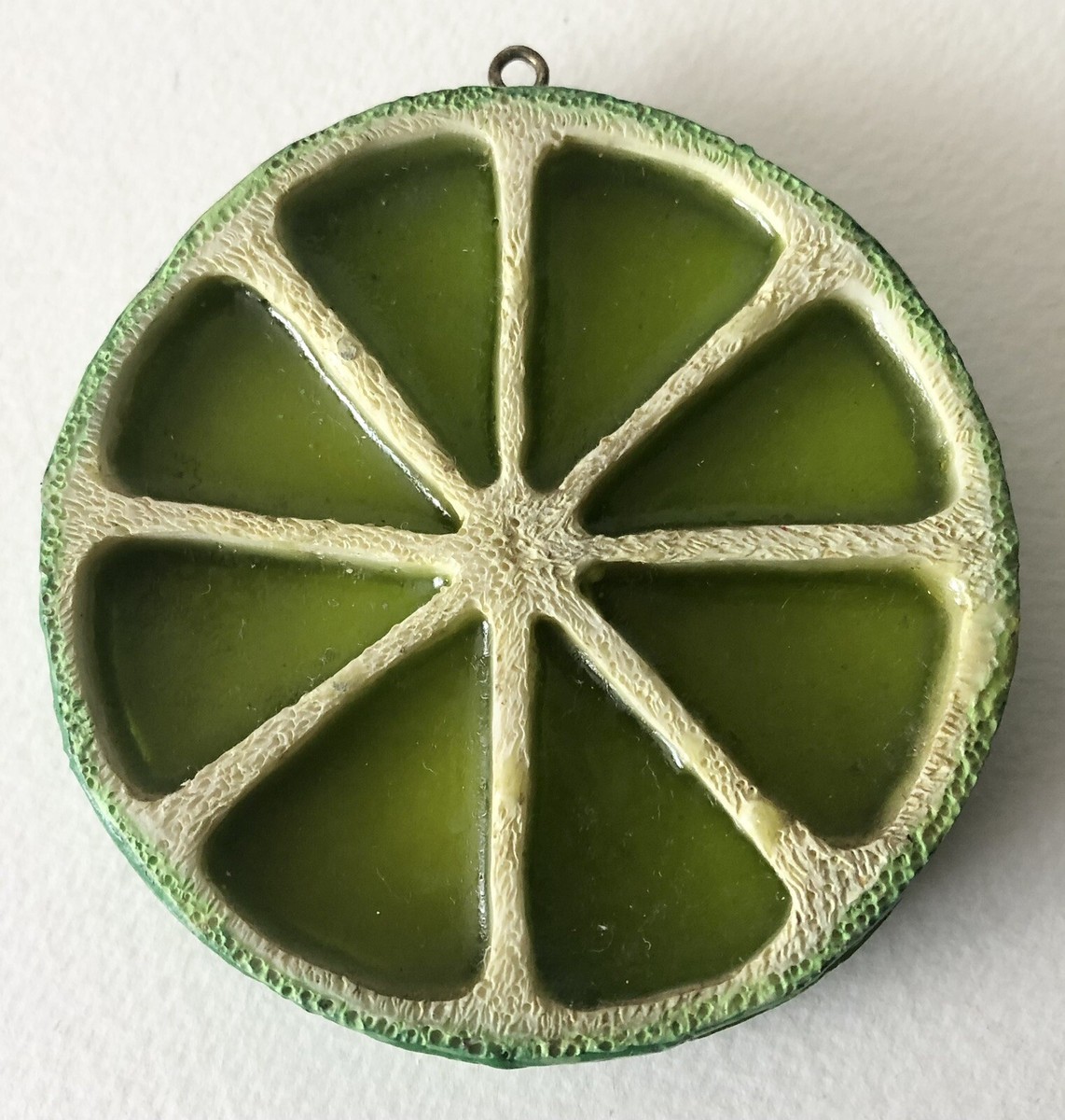 Vintage 1950s Retro Orange Lime Lemon See Thru Lucite Christmas