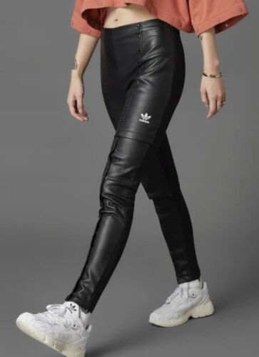 adidas Adilenium Season 3 Vintage Women Faux Leather Pants adidas Adilenium Season 3 Vintage Women Faux Leather Pants