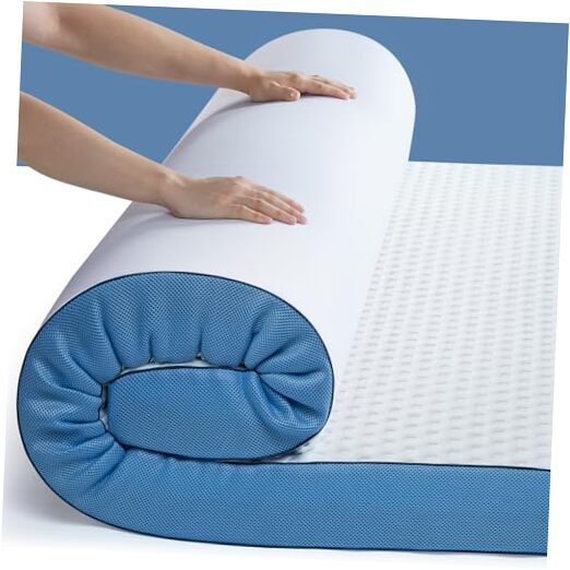 Firm Mattress Topper Size, Cooling Gel-Infused Memory Foam Bed Queen 3 Inch