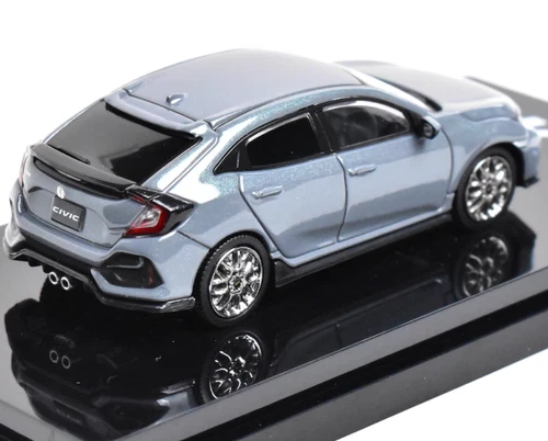 HobbyJapan 1:64 Gray JDM Civic FK7 Hatchback Sport Model Diecast Metal Car - Picture 2 of 2