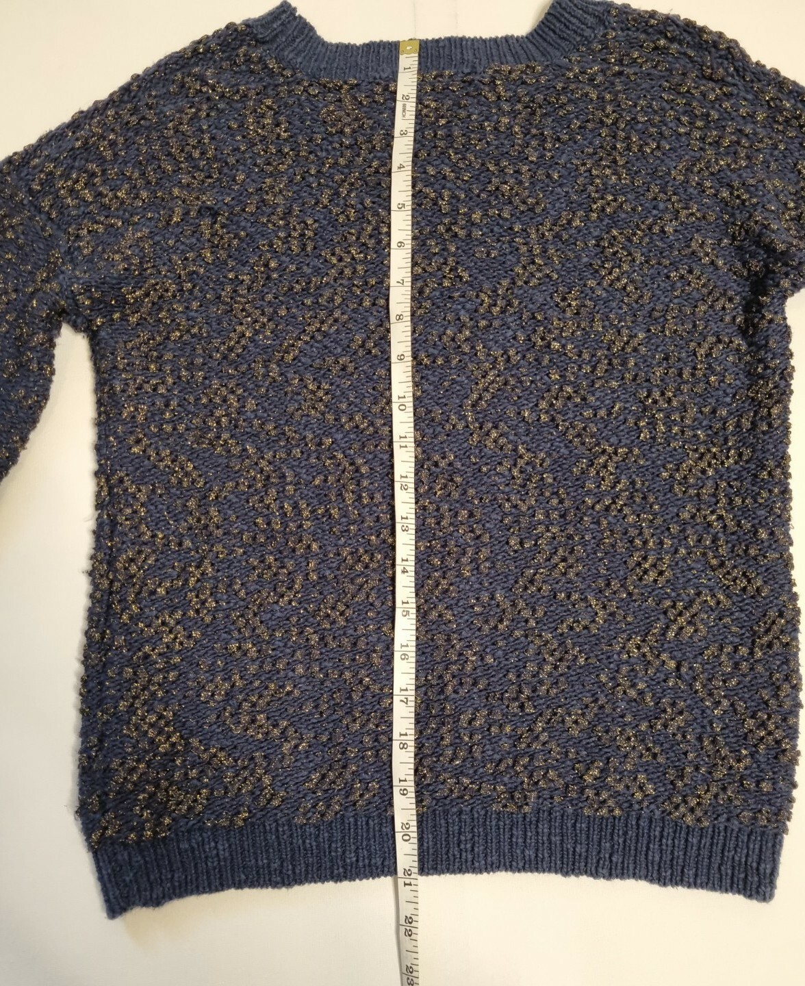 Boden womens navy/gold glitter jumper 