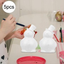 5x Foam Snowman Figurines Christmas Crafts for Projects Wedding Christmas