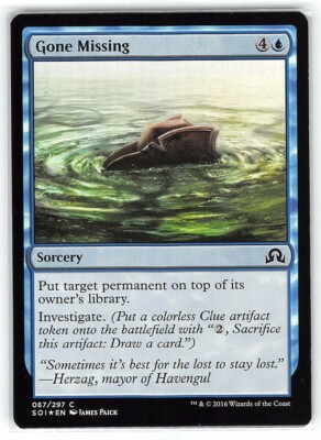 Gone Missing *FOIL Common* Magic MtG x1 Shadows over Innistrad SP