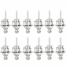12 Pcs Guitar Strap Locks Buttons Round Head For Guitar Bass Schaller  JJ
