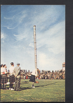 Schottland Postkarte - Tossing The Caber, A Highland Gathering RR1712