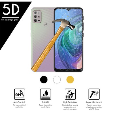 Protection écran En Verre Trempé 9D Pour Motorola Moto G10 Power - Bordure Noire, Ultra-slim, Anti-choc Et Anti-trace