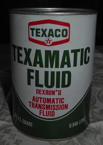 Vintage 1 qt Texaco Texamatic Fluid Dexron II Type Automatic Transmission Fluid