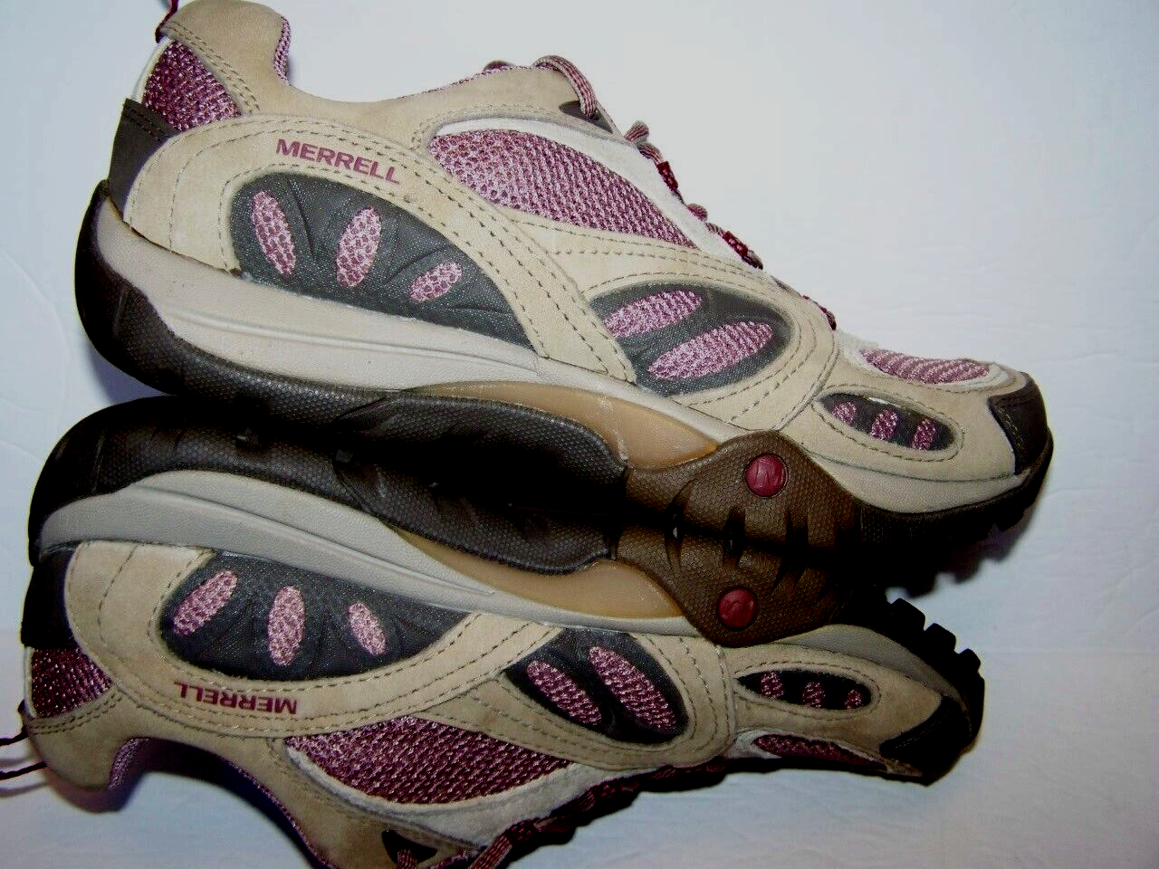 Merrell Scarpe da Escursionismo Donna Tg 7.5 Azura Air Cush Tan Alluminio Rosa EUR 38