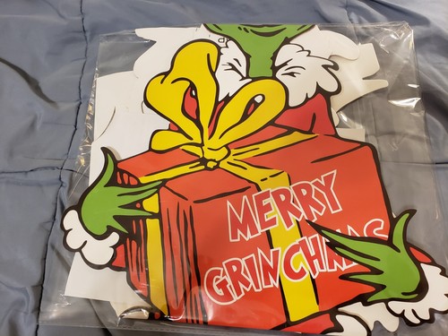 Decoración del hogar de Navidad grande Grinchmas divertido cartón recortado ¡NUEVO EN PAQUETE! - Imagen 8 de 11