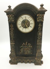 Kamin-/ Wanduhr, Aluminiumguß, nostalgisch, extrem selten, hoher Neupreis!