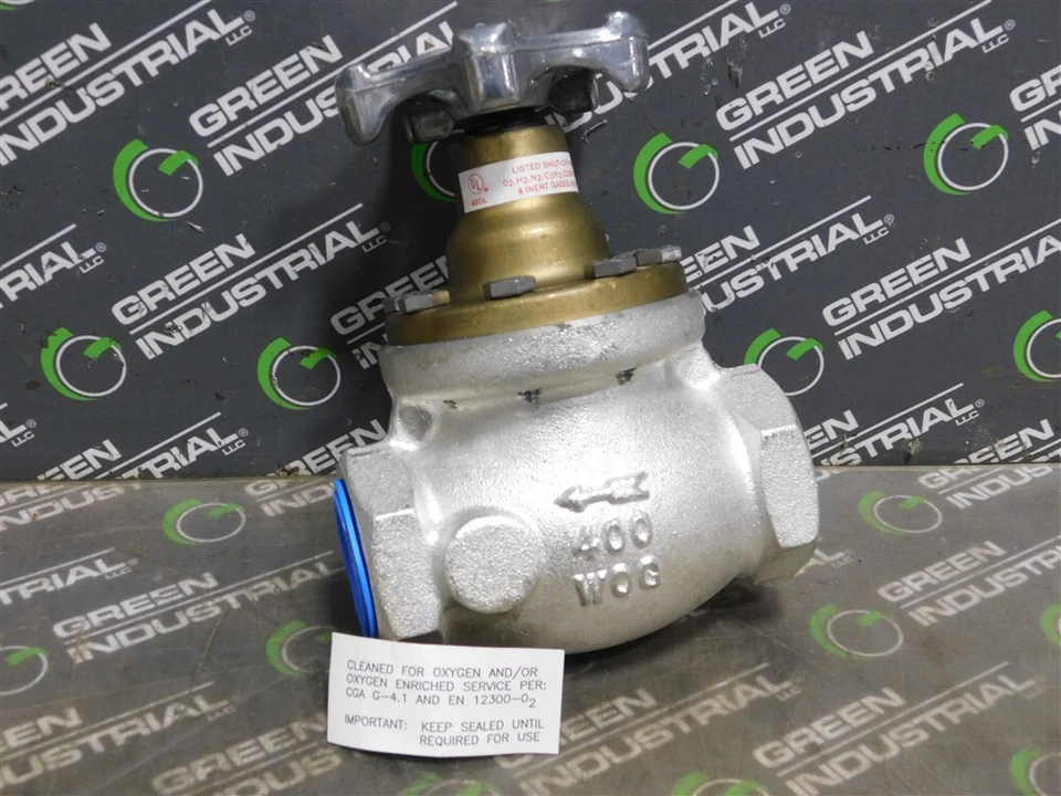 NUEVO REGO 002507AC Válvula de cierre de globo manual 400 PSI máx. 1 pulgada Foto 2 de 4