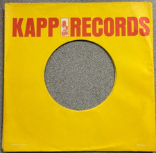 Company Sleeve 45 KAPP - Yellow w/ Red Text Hat Logo 1965-1966