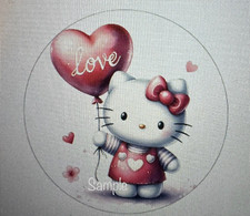 VALENTINES LOVE CARTOON KITTY CAT ENVELOPE LABELS STICKERS SEALS PARTY FAVORS