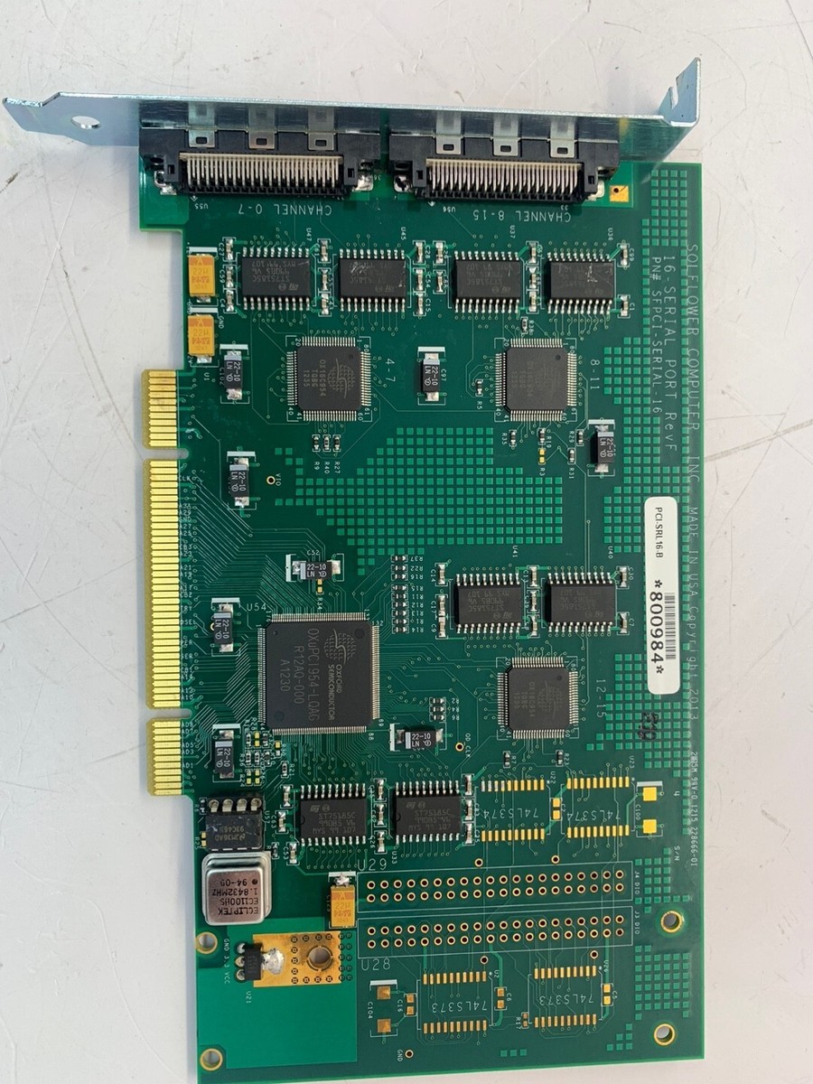 SOLFLOWER 16-SERIAL PORT Rev.F SFPCI-SERIAL-16 [Used] FedEx 60days