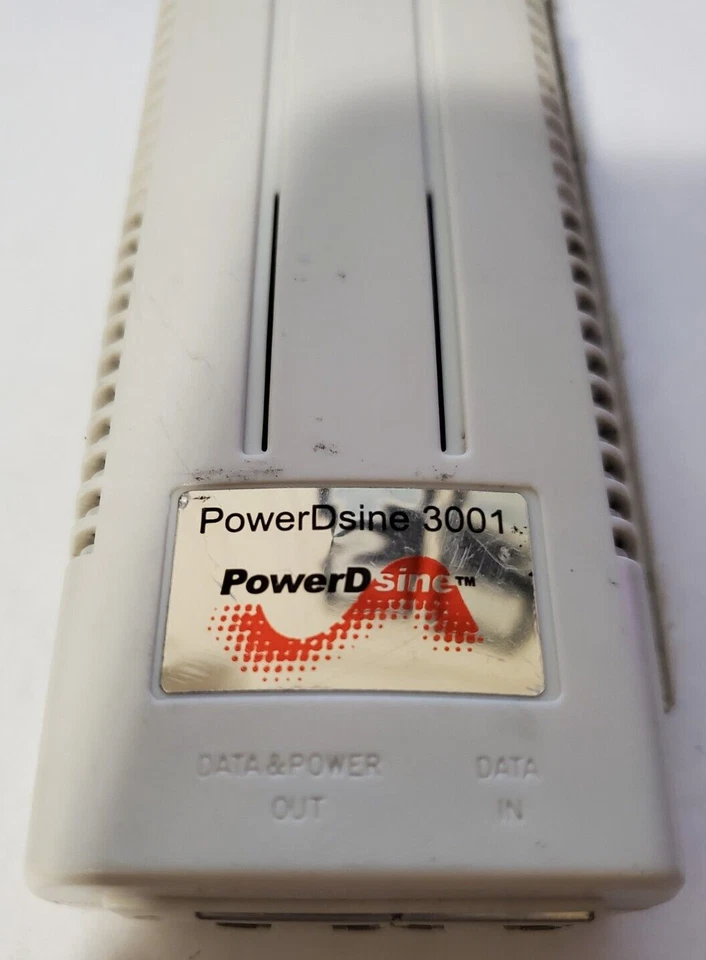 Genuine PowerDsine 3001 PoE Injector W/Power Cord Incl P/N PD-3001/AC 16.8 Watts - Image 4 of 4