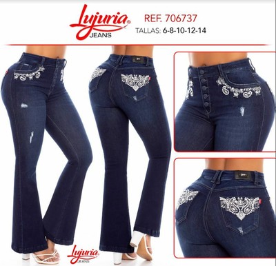LUJURIA JEANS AUTHENTIC BUTT LIFTER COLOMBIAN PUSH UP JEANS COLOMBIANOS  #706737 | eBay