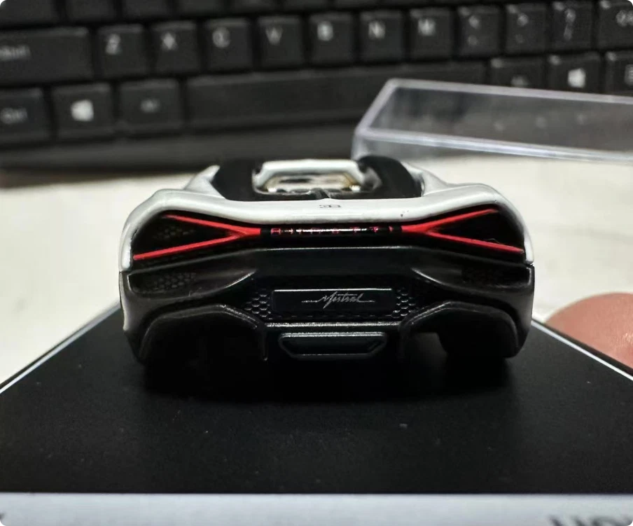 Postercars 1:64 Bugatti Mistral Diecast Model Car Rubber Tires New Card - Image 4 of 4