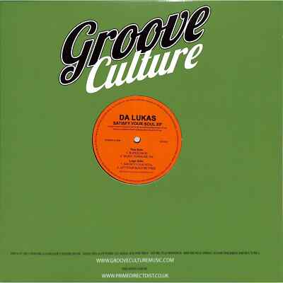 Da Lukas / SATISFY YOUR SOUL EP / Groove Culture / GCV019 / 12 Inch