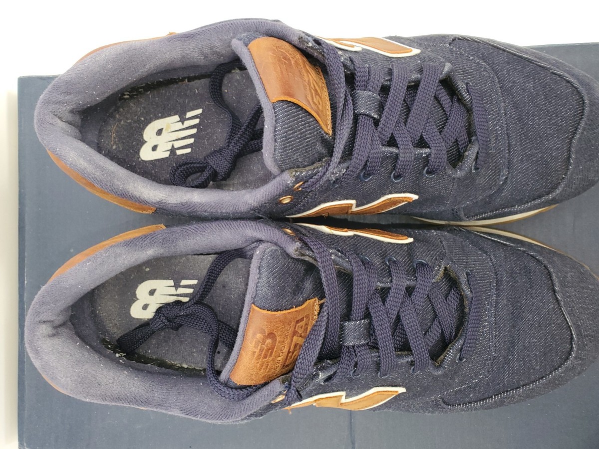 New Balance encap 574 men's lace up sneaker, color denim navy