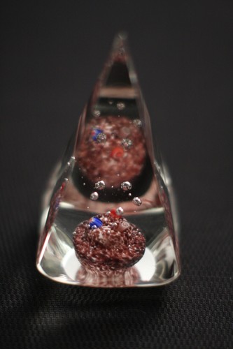 Murano Italienische Kunst Glas Skulptur oder Briefbeschwerer - SPIEGELTRICK DESIGN - UNIKAT - Bild 10 von 12