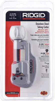BRANDED Ridgid 29963 Model 35S 1/4" to 1-3/8" Stainless Steel Tubing Cutter with X-Cel K