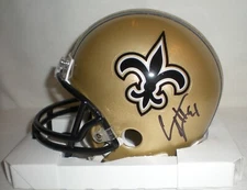 CAM JORDAN - New Orleans Saints  Autographed Mini Helmet including BDS COA #3916
