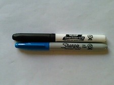 BIC Great Ease Grip Dry Erase Marker  Sharpie Fine Point Permanent Marker
