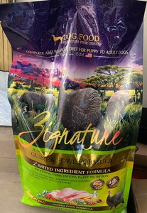 zignature guinea fowl dog food