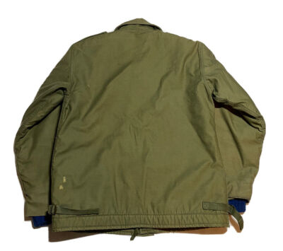 Vintage Military A-2 Green Jacket Cold Weather Permeable Deck Coat