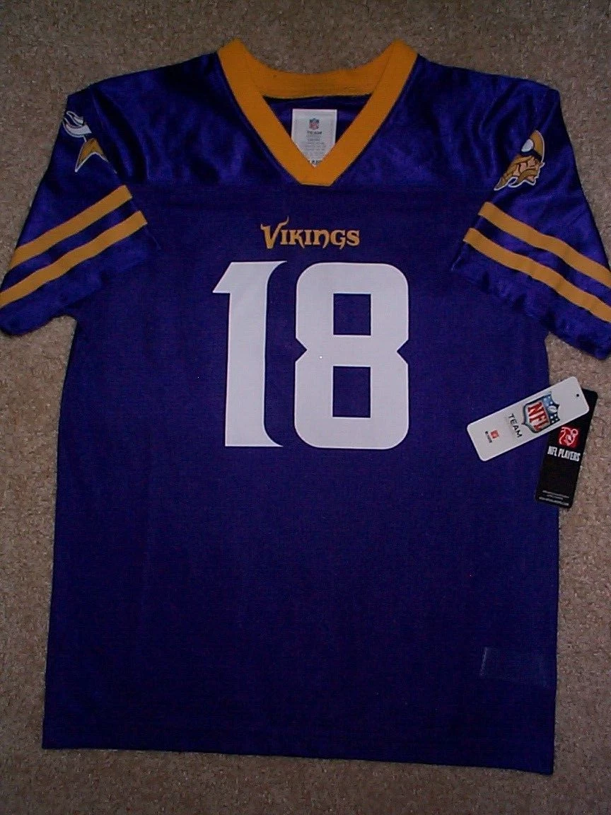 2023-2024) Minnesota Vikings JUSTIN JEFFERSON nfl Jersey YOUTH